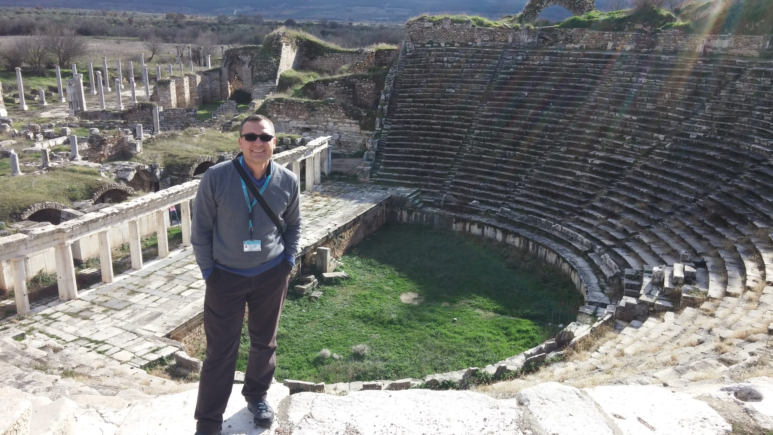 The well-preserved ancient theatre explored on our Western Turkey Tour